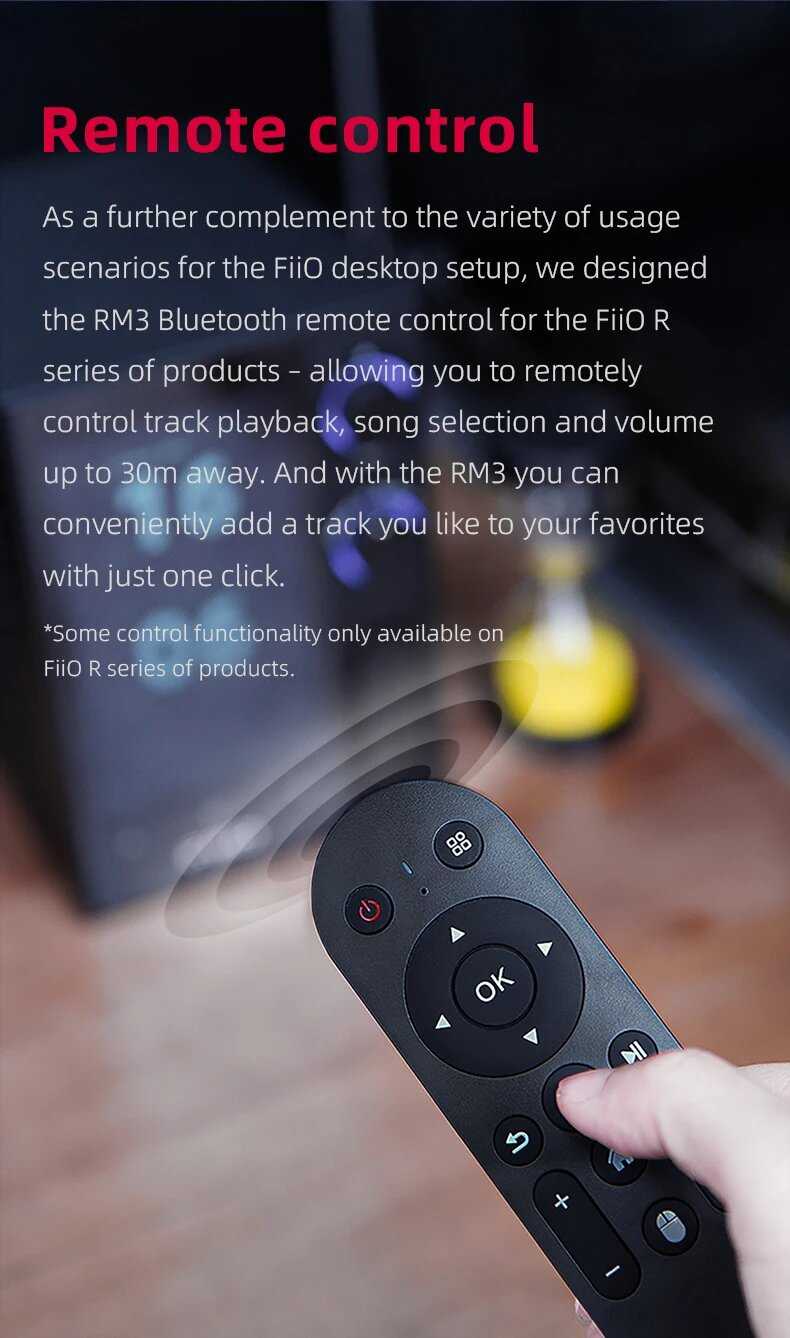 Пульт дистанционного управления FiiO RM3 Bluetooth фотография 5