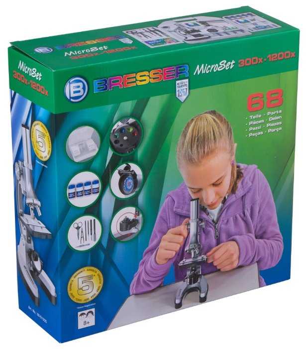 Микроскоп BRESSER Junior Biotar 300-1200x, в кейсе фотография 1