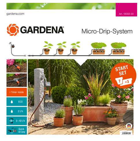 Набор капельного полива GARDENA Набор капельного полива базовый (13002-20)