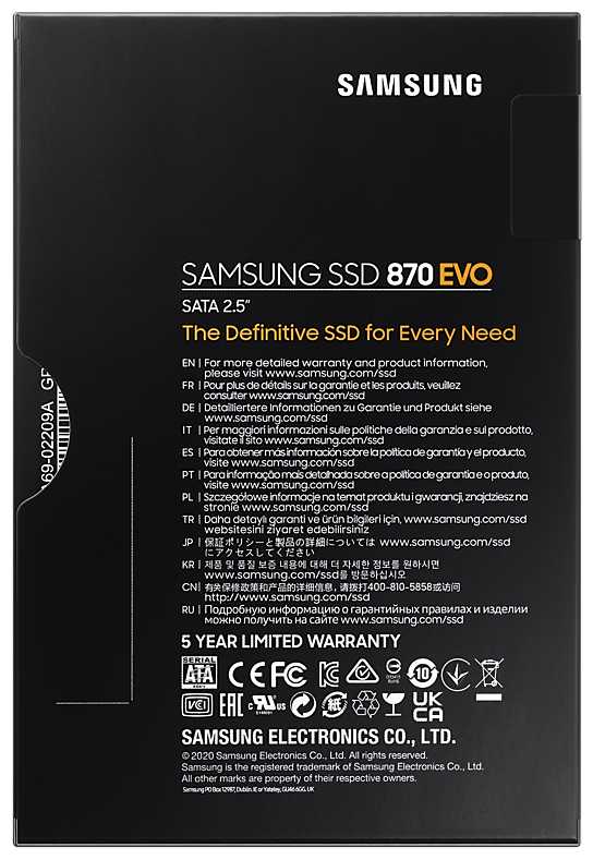 Твердотельный накопитель Samsung 1 ТБ SATA MZ-77E1T0B/CN фотография 5