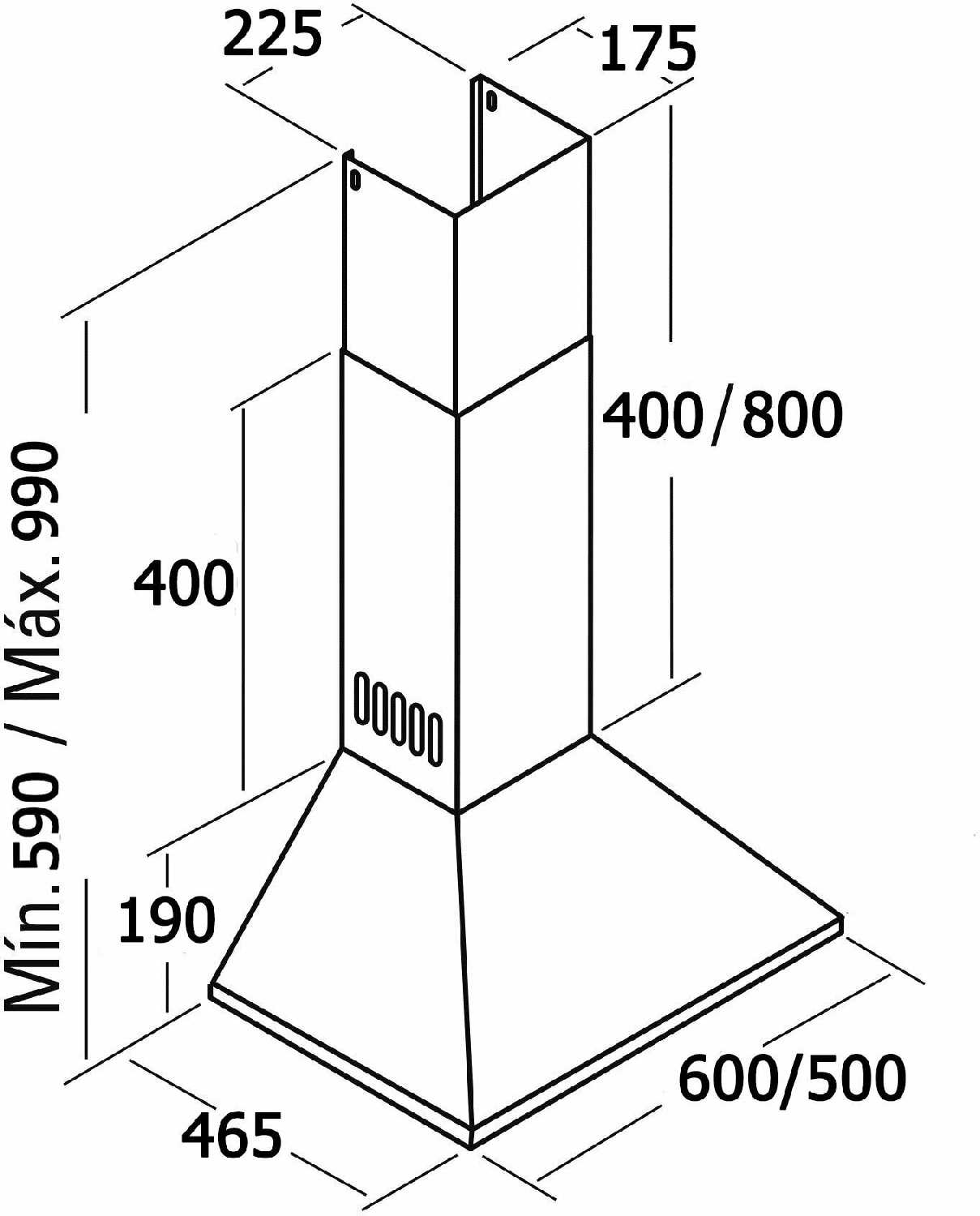 Вытяжка кухонная Cata V3-S600 X фотография 14