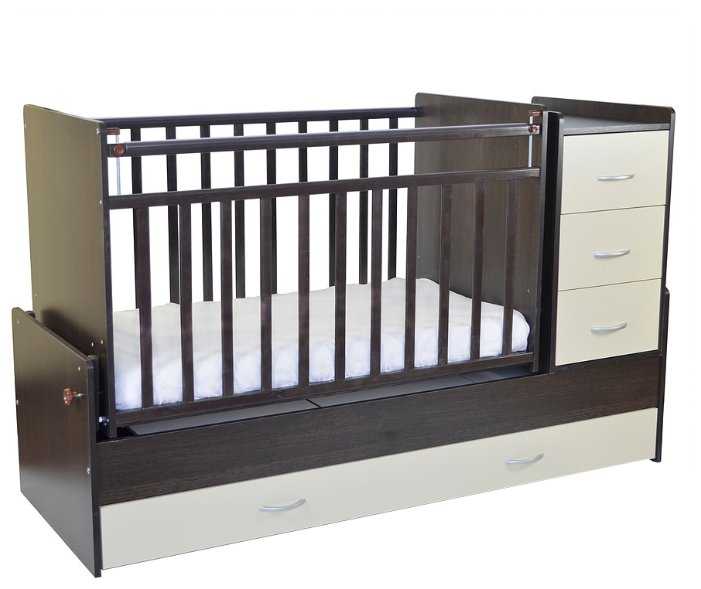 Кроватка СКВ-Компани 53403х (трансформер), трансформер, поперечный маятник