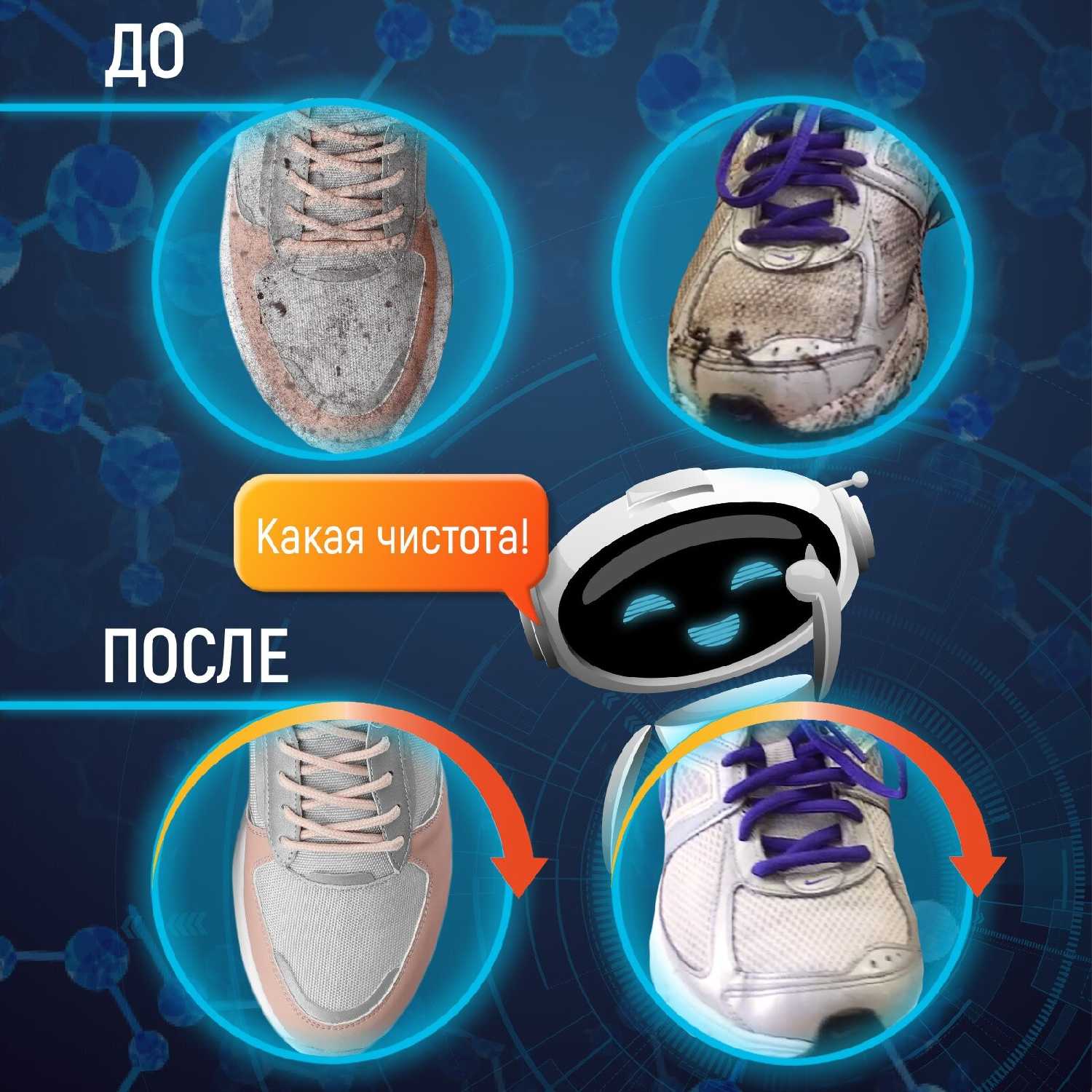 Средство для стирки обуви и кроссовок Salton CleanTech (250 мл) фотография 14