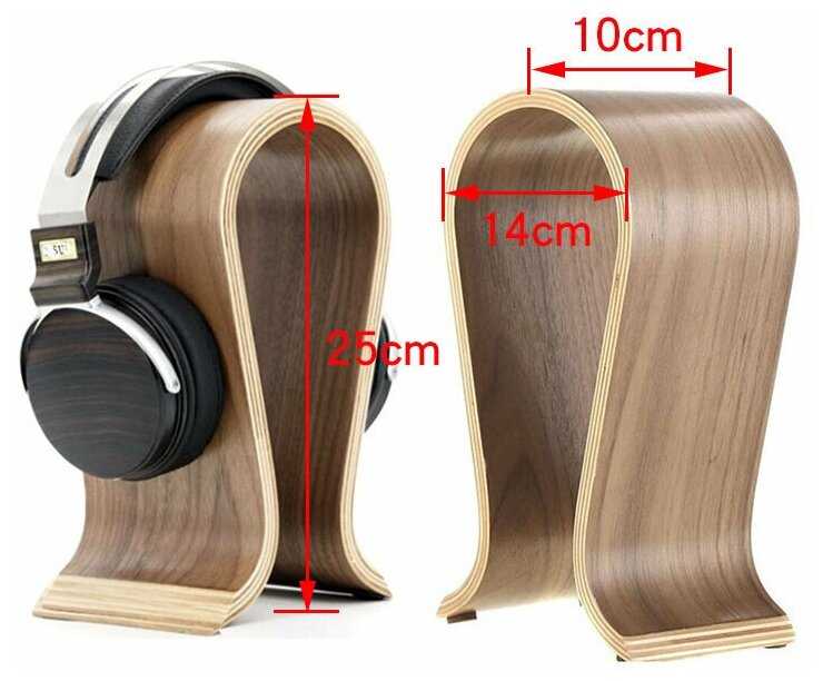Деревянная подставка для наушников фотография 1