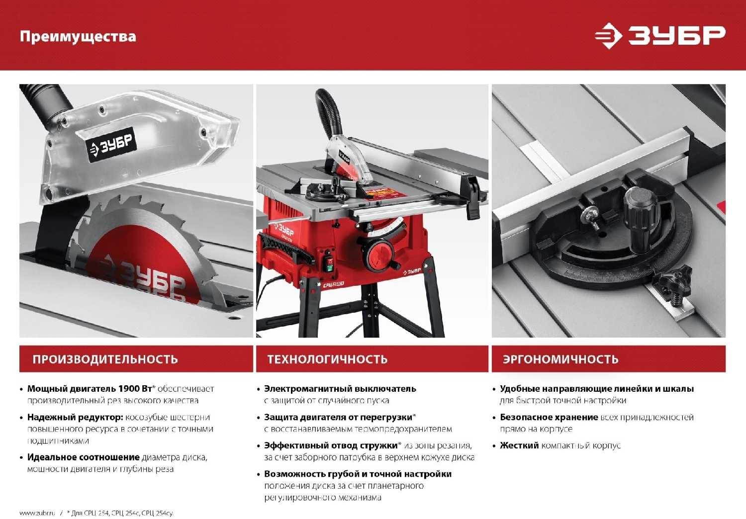 Настольный распиловочный станок ЗУБР d 200 мм, 800 Вт (СРЦ-200) фотография 1