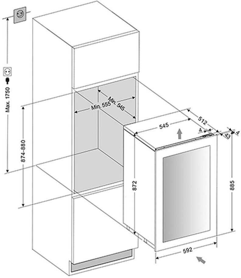 Винный шкаф Dunavox DAVG-49.116DOP фотография 5