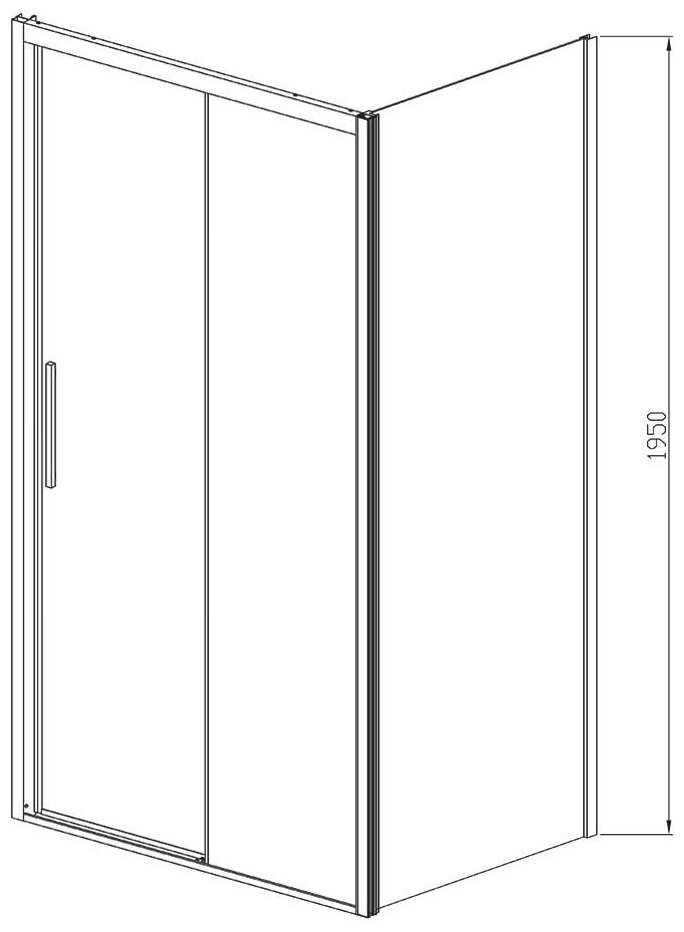 Душевой уголок Vincea Soft VSR-3SO1010CL 100x100х195 профиль хром, стекло прозрачное фотография 4