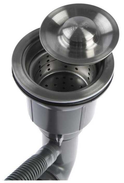 Врезная кухонная мойка Aflorn AF95050, 50х50см, нержавеющая сталь фотография 5