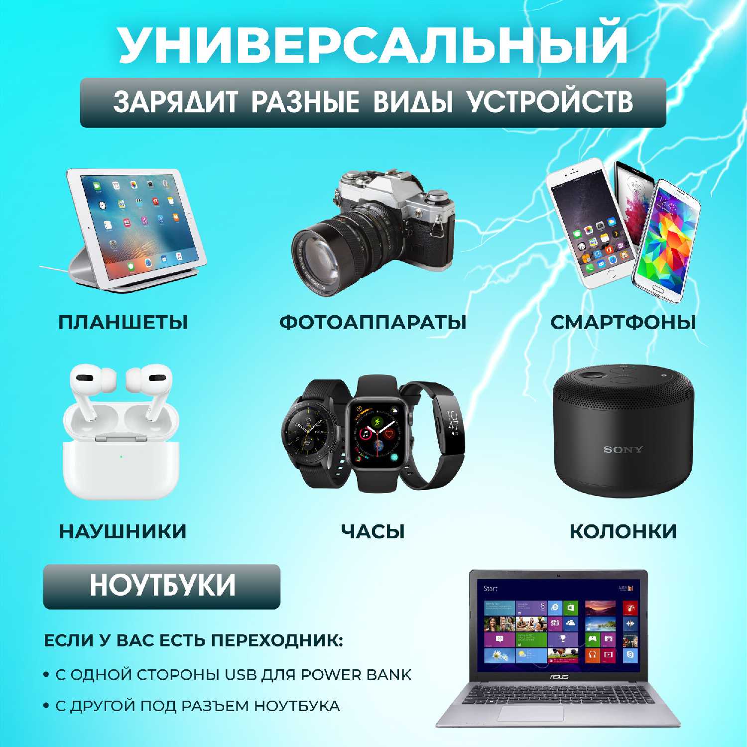 Повербанк Bootleg (50000 mAh) фотография 7