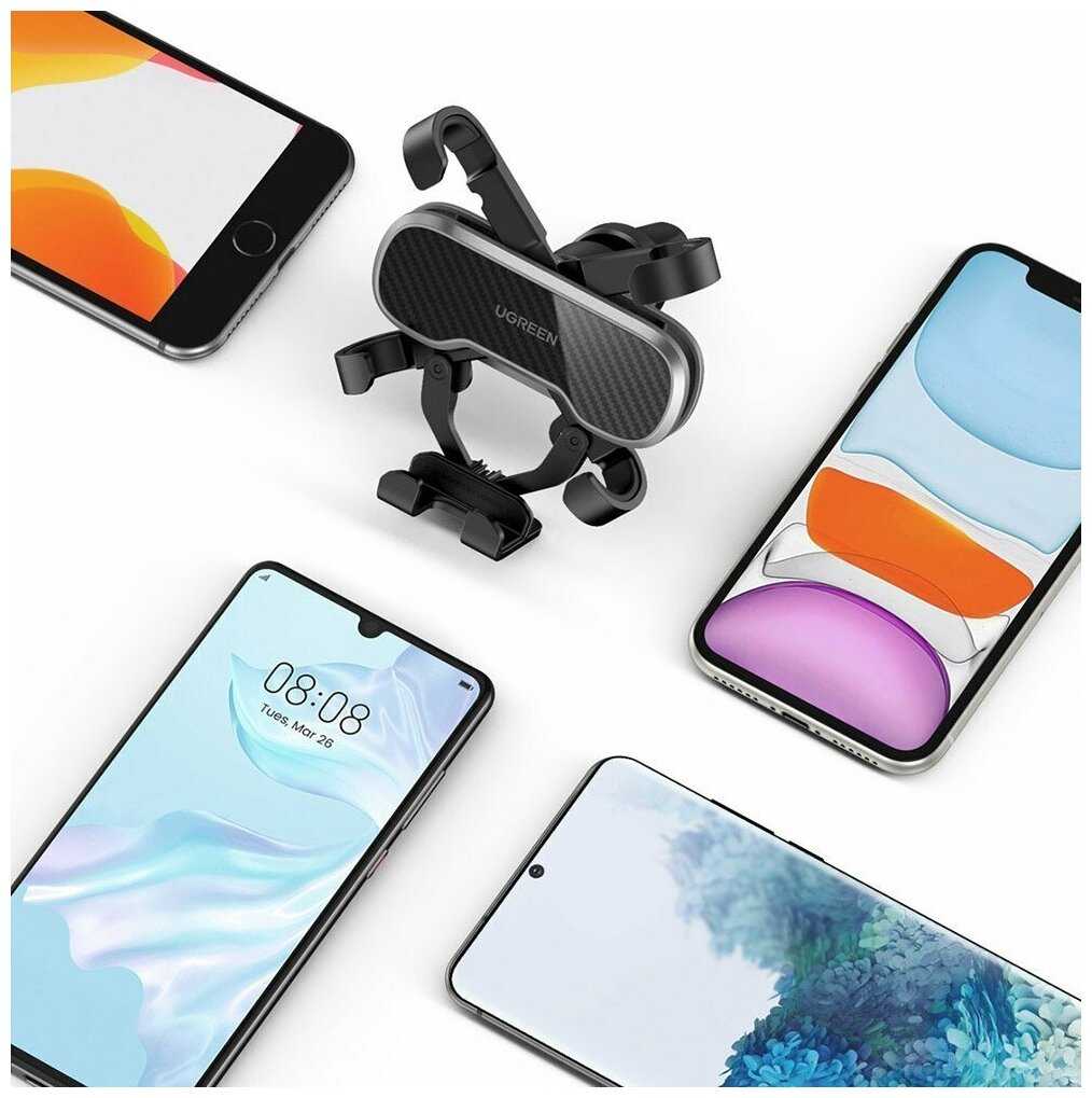 Автомобильный держатель для телефона Ugreen Gravity Drive Air Vent (80539) фотография 3