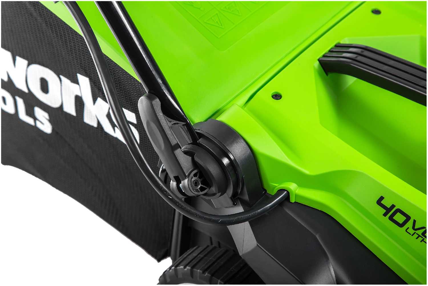 Аккумуляторная газонокосилка Greenworks G40LM35 фотография 12