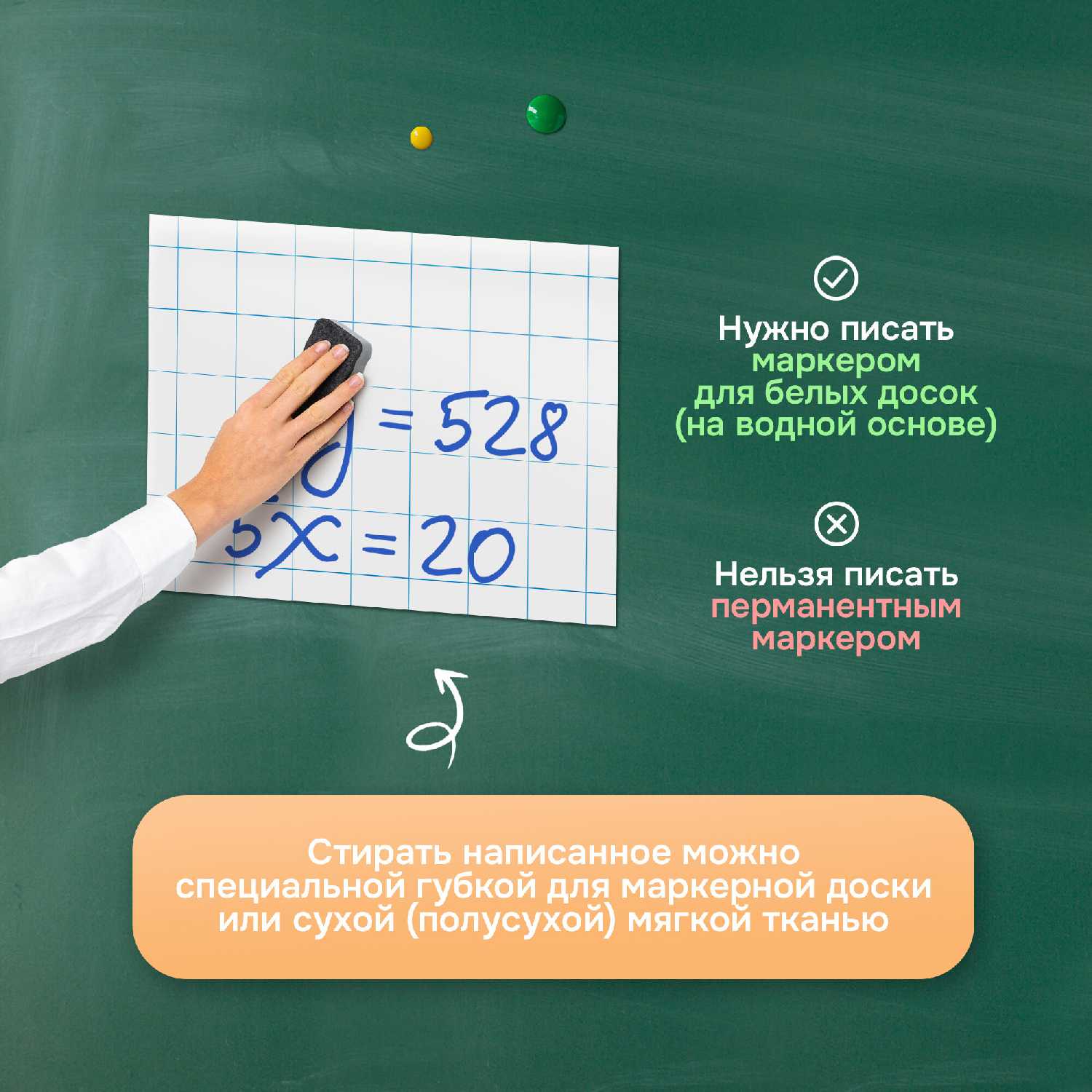 Разлиновка магнитная для школьной доски фотография 12