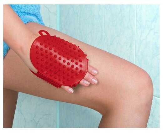 Массажер Массажер варежка c металлическими шариками фотография 13