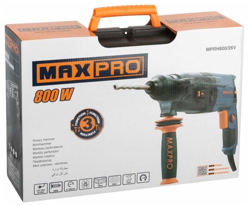 Перфоратор Max-Pro MPRH800/26V, 800 Вт фотография 14