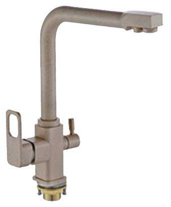 Смеситель для кухни (мойки) Oute T683BK-3 (granite), рычажный фотография 2