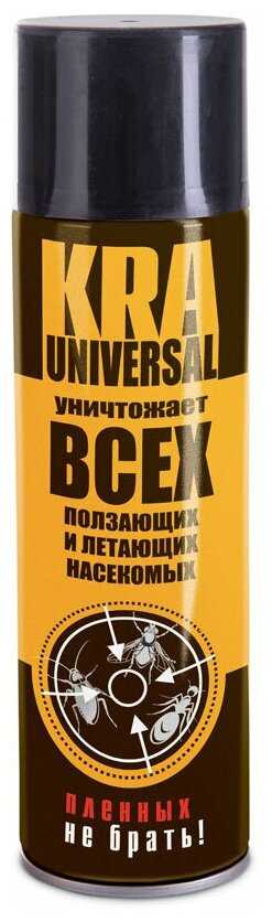 Аэрозоль Ваше хозяйство KRA-universal уничтожает всех ползающих и летающих насекомых фотография 5