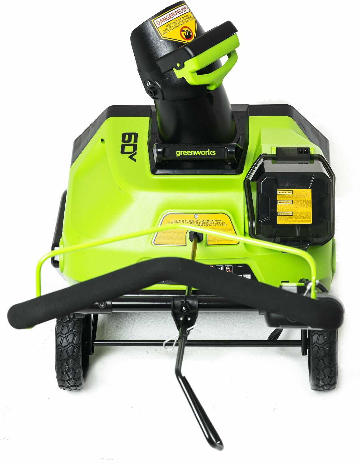 Снегоуборщик Greenworks GD60PST , 2000 Вт, 60 В, 4мА·ч фотография 8