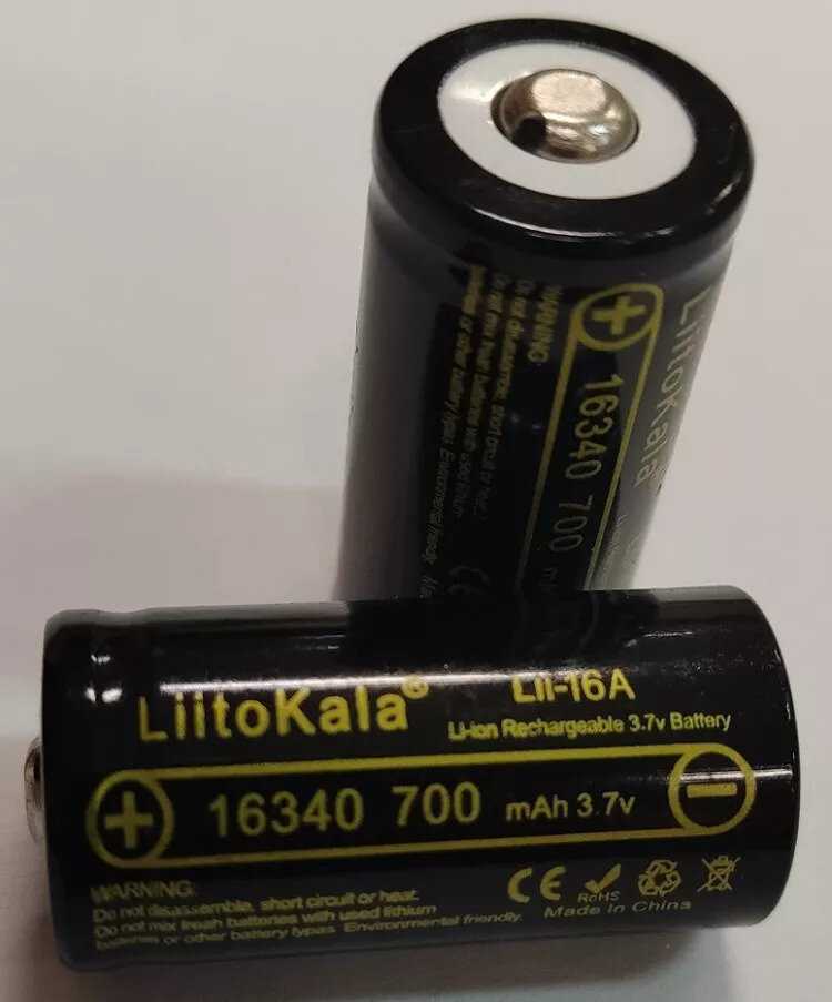 Аккумулятор LiitoKala 16340 (CR123A) 3 шт фотография 6