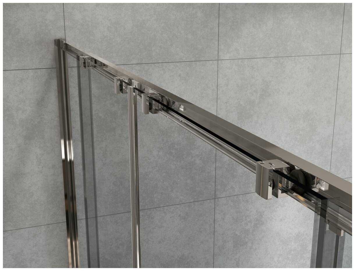 Душевой уголок Vincea Garda VSR-1G29019CL 190x90 хром, стекло прозрачное фотография 1