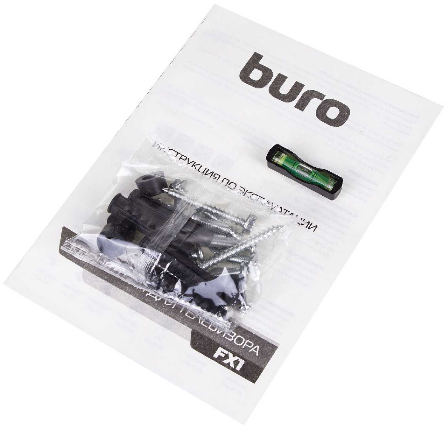 Кронштейн для телевизора Buro FX1 черный 15