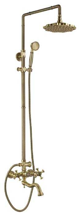 Душевая стойка ZorG Antic A 7002DS-BR, бронза