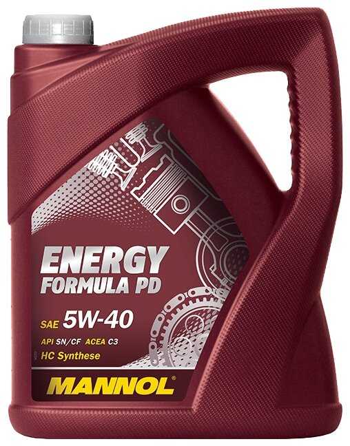 Синтетическое моторное масло Mannol Energy Formula PD 5W-40 фотография 1