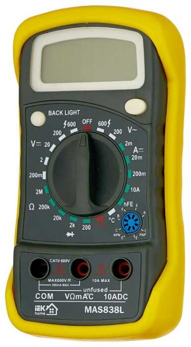 Мультиметр цифровой IEK Master MAS838L