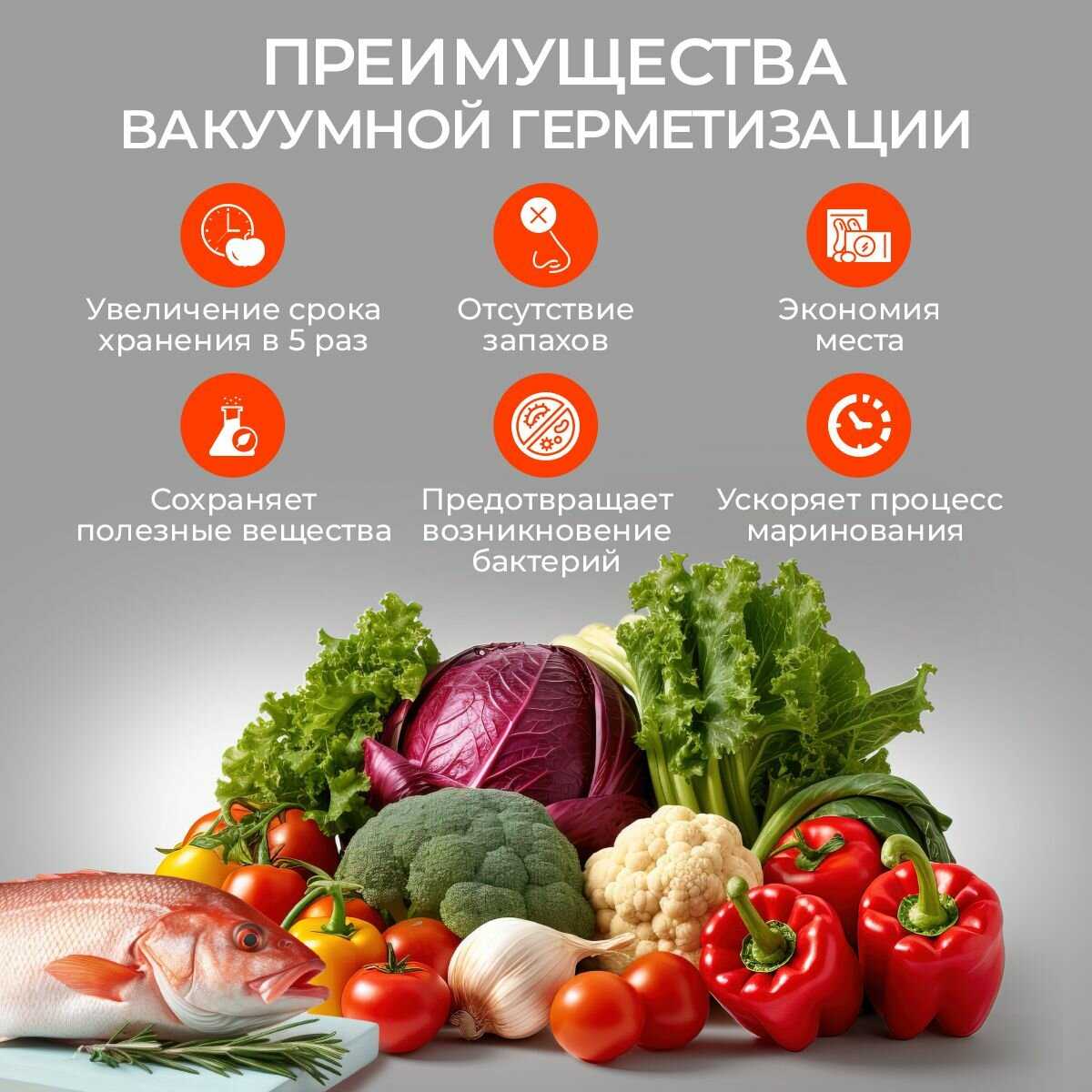 Вакууматор для сухих и влажных продуктов фотография 7