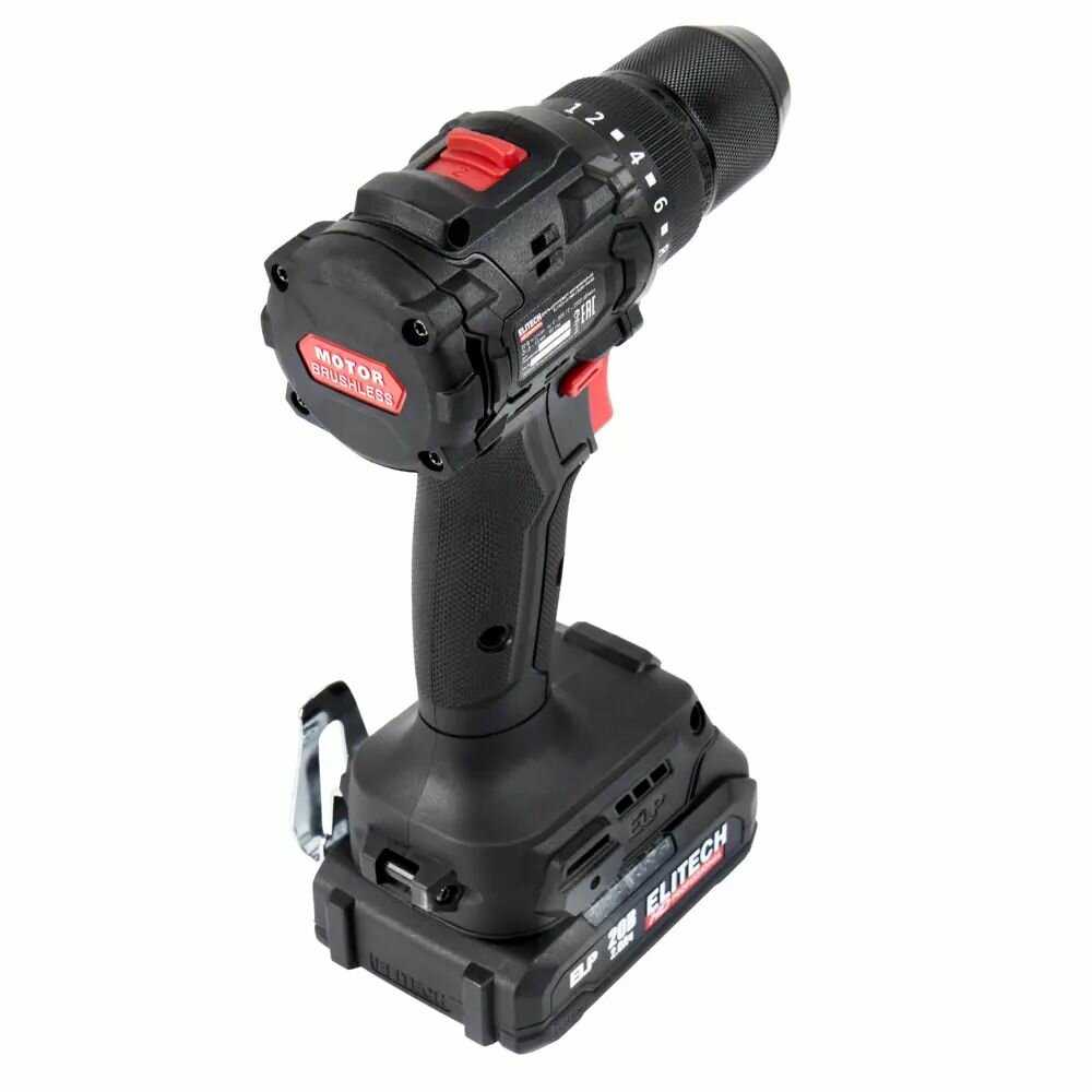 Дрель-шуруповерт аккумуляторная Elitech HD CD20SL2 фотография 3