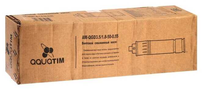 Скважинный насос AquaTIM AM-QGD3.5/1.8-50-0.55 (550 Вт) фотография 3
