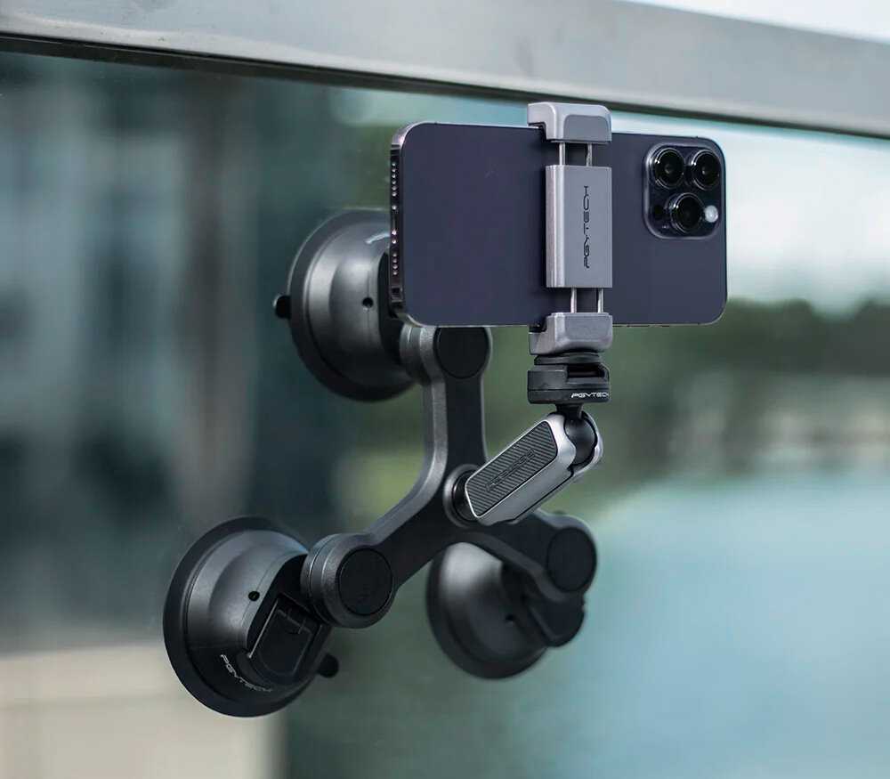 Держатель с присосками Pgytech Three-Arm Suction Mount фотография 7