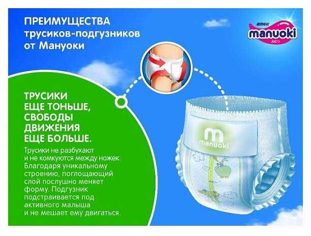 Manuoki трусики XL, 12+ кг фотография 5