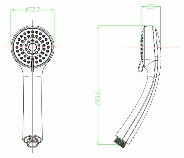 Лейка для душа Milardo 0403F76M18 фотография 1