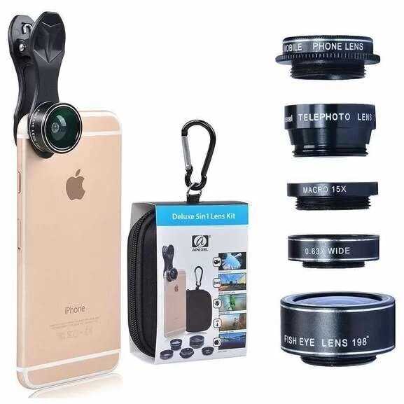 Комплект объективов Apexel 5-in-1 DG5H (APL-DG5H) фотография 9