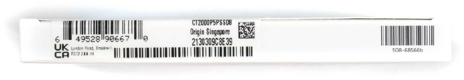 Твердотельный накопитель Crucial P5 Plus (CT2000P5PSSD8) фотография 12