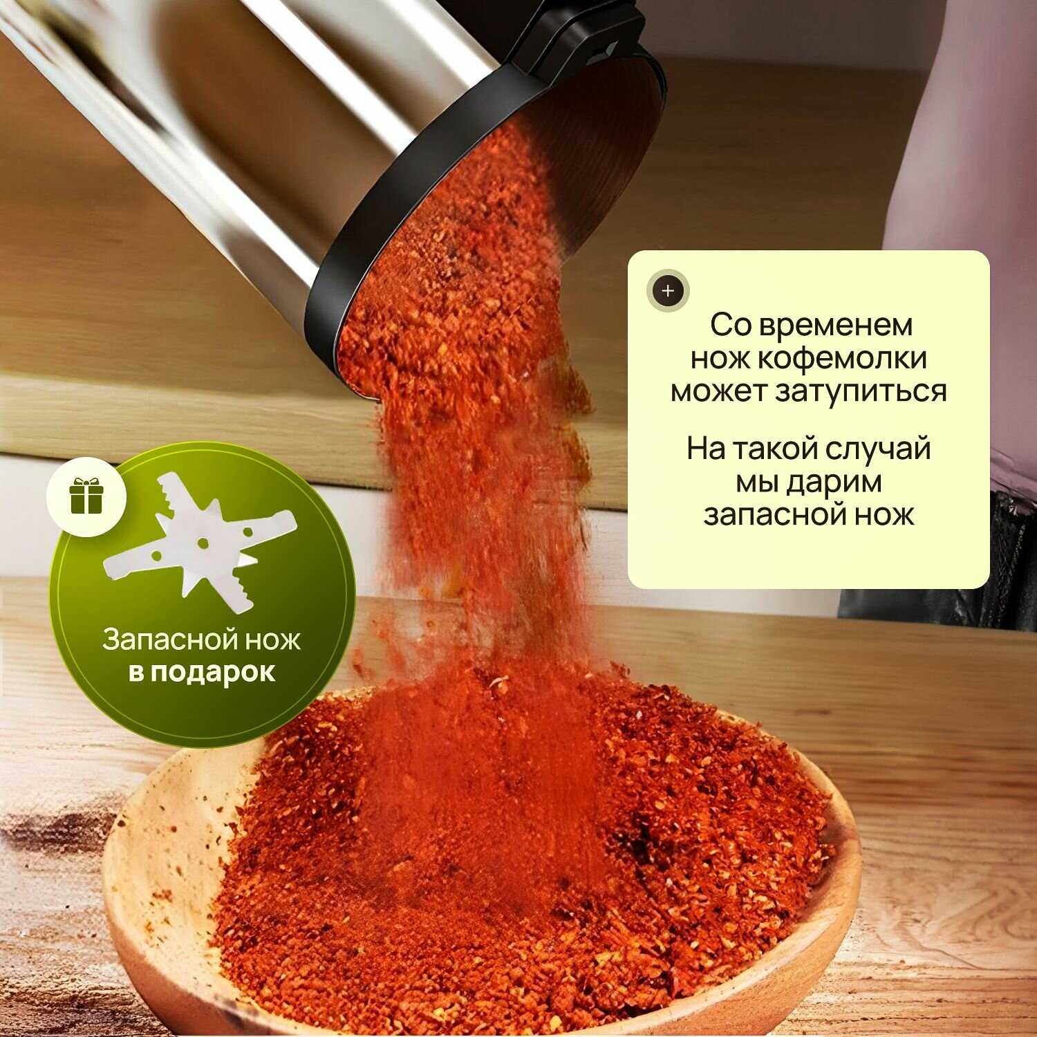 Кофемолка MAGNUS электрическая (300 Вт) фотография 3