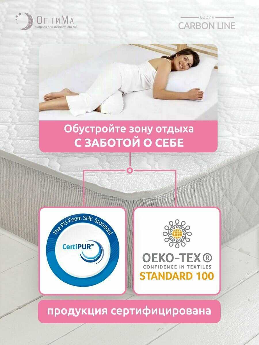Топпер матрас ОптиМа ортопедический беспружинный (140х190 см, высота 5 см) фотография 12