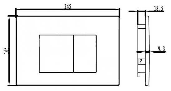 Кнопка смыва IDDIS Unifix 032 UNI32MWi77 фотография 1