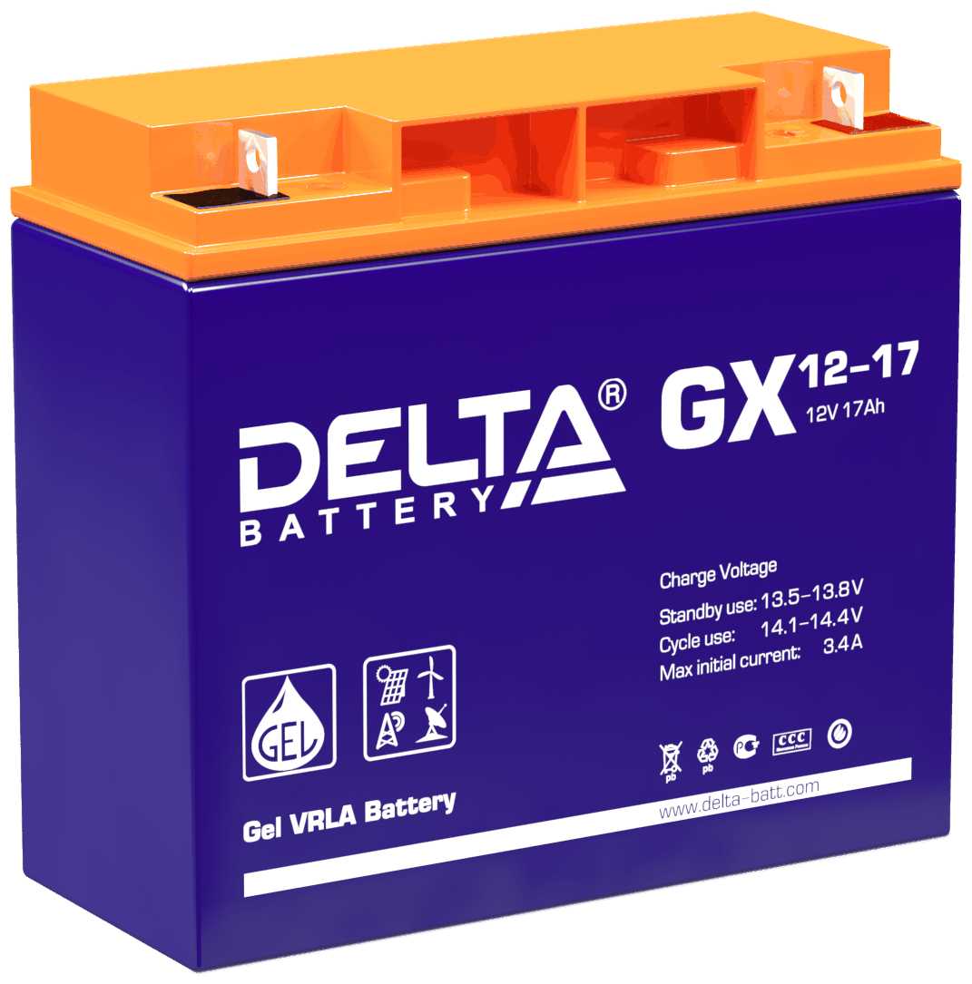 Аккумуляторная батарея DELTA GX 12-17 (12В) фотография 1