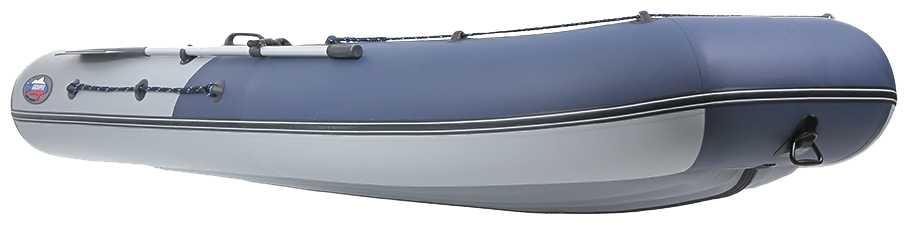 Надувная лодка НДНД Grouper 350 серо-синий фотография 7