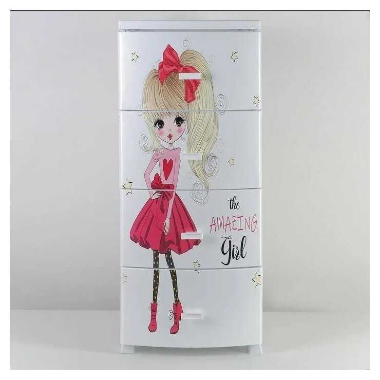 Бельевой комод РОССПЛАСТ Декор Красотка РП-421 фотография 2