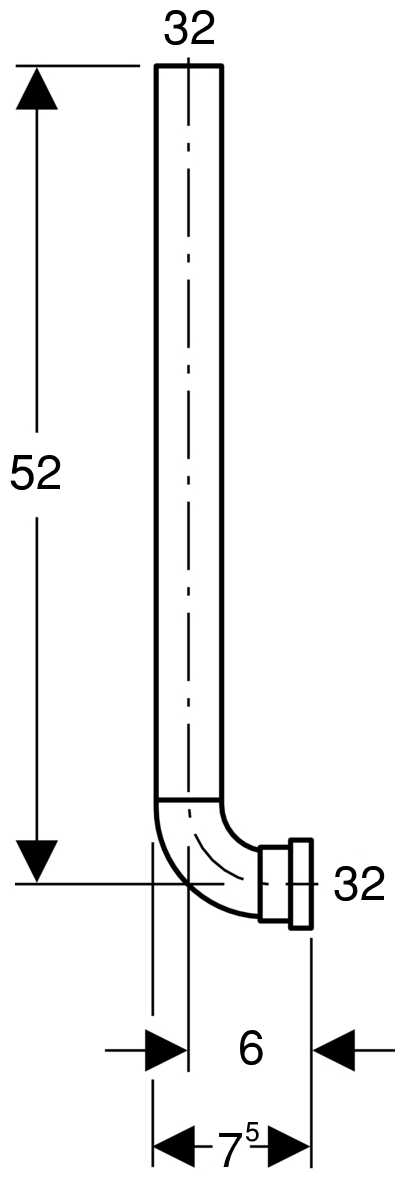 Колено смыва GEBERIT Колено смыва (119.704.16.1) фотография 2