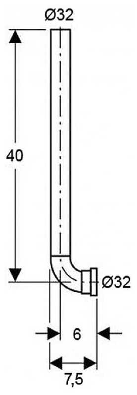 Колено смыва GEBERIT Колено смыва (119.704.16.1) фотография 3