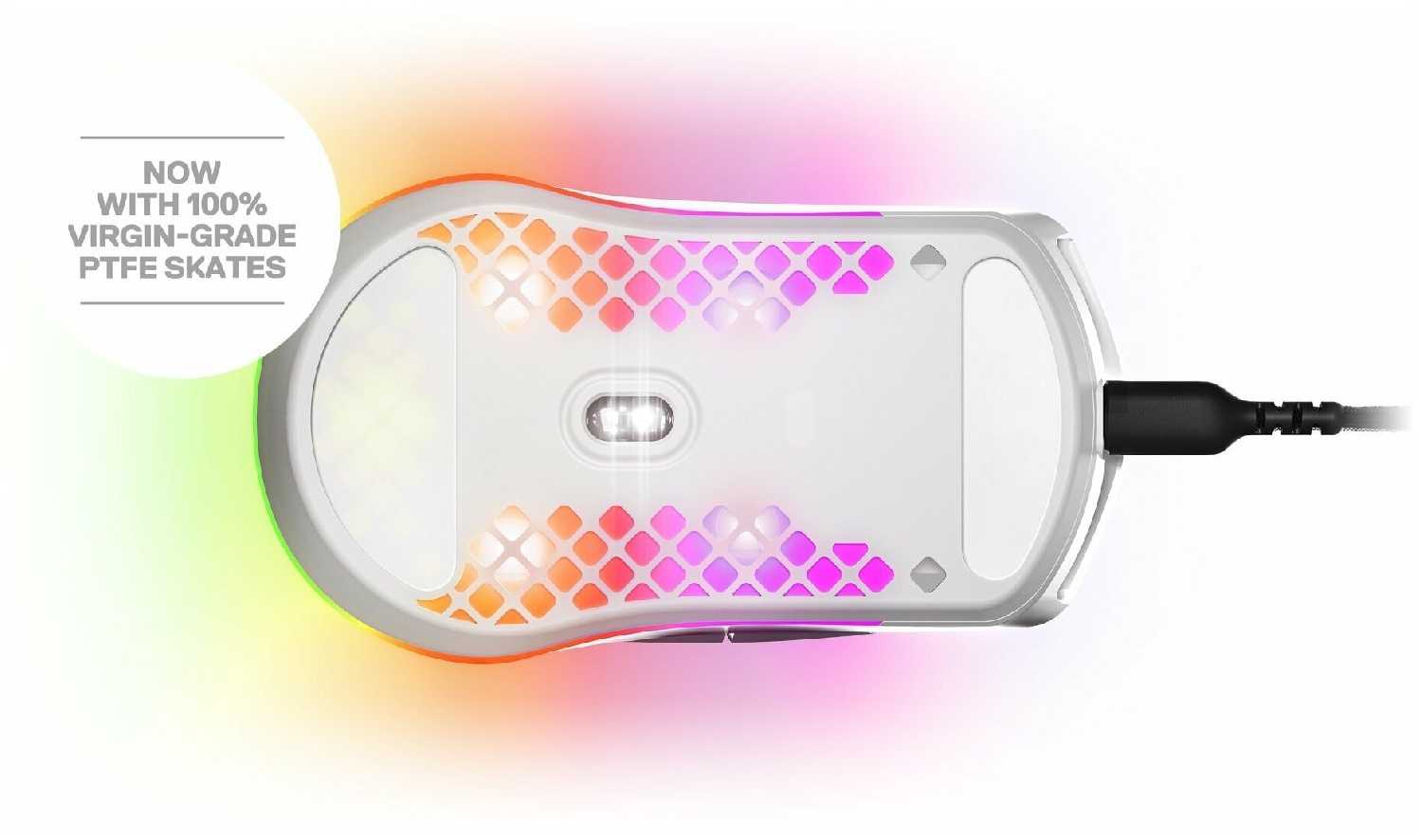 Игровая мышь SteelSeries Aerox 3 (Snow) фотография 3