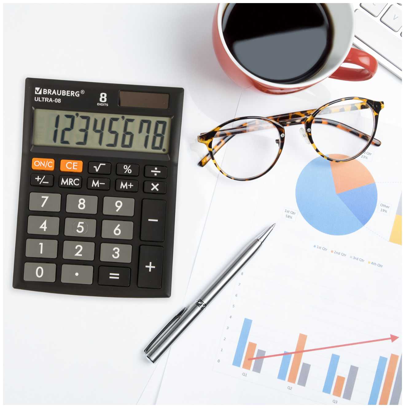 Калькулятор настольный BRAUBERG ULTRA-08 фотография 17