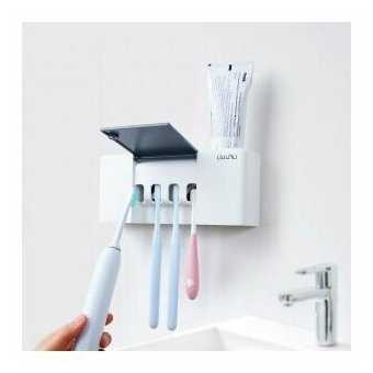 Умный дезинфицирующий держатель зубных щеток Xiaomi Liushu Toothbrush Sterilizer Box UV Disinfection Holder (LSZWD01W) фотография 3