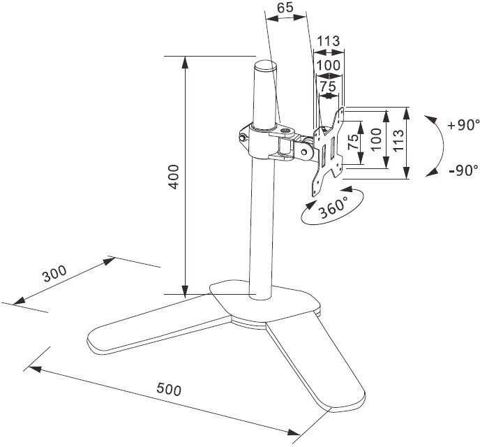 Кронштейн для мониторов Buro M071 фотография 1