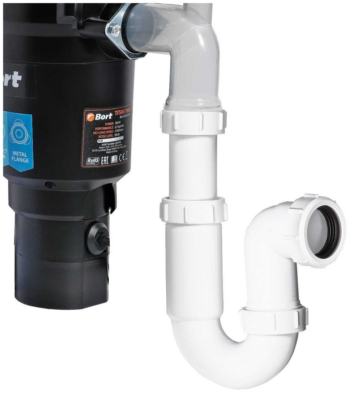 Измельчитель Пищевых Отходов Bort TITAN 7000 фотография 6