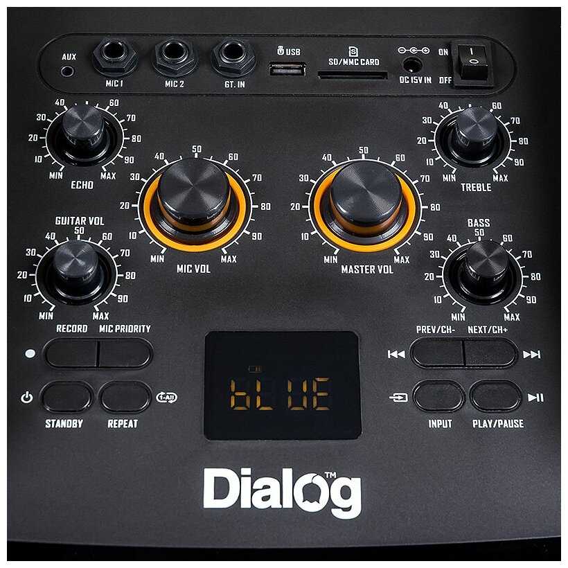 Акустическая колонка DIALOG Oscar AO-220 100W RMS, Караоке с беспр. микр, BT+FM+USB+SD+GT фотография 5