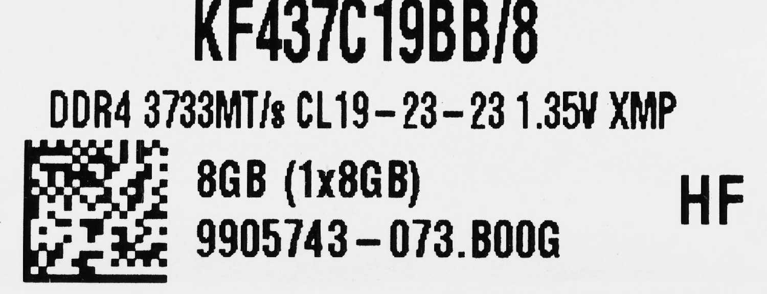 Оперативная память Kingston FURY Beast 8 ГБ DDR4 DIMM CL19 (KF437C19BB/8) фотография 18